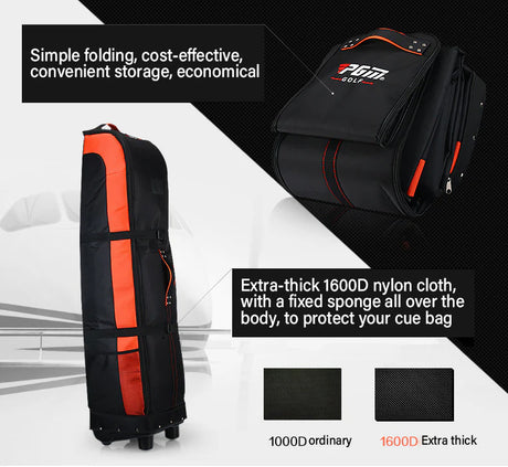 Golf Aviation Travel Bags with Wheels Large Capacity Storage Bag