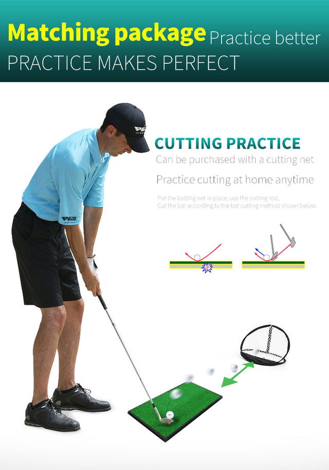 Single Surface Hitting Practice Mat With Rubber Base