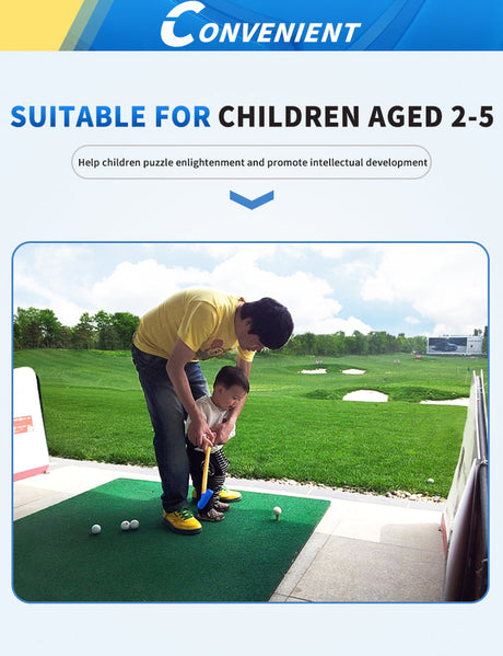 Kids Modified Plastic Materal Golf Set (Iron+Driver+Putter)
