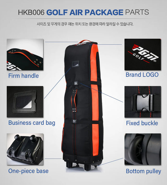 Golf Aviation Travel Bags with Wheels Large Capacity Storage Bag