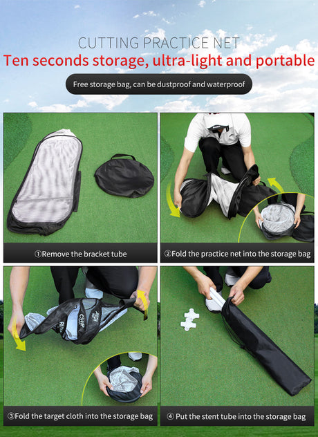 Foldable Indoor & Outdoor Golf Chipping Practice Net