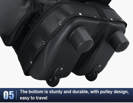 HKB012 Durable Nylon Waterproof Black Golf Travel Cover