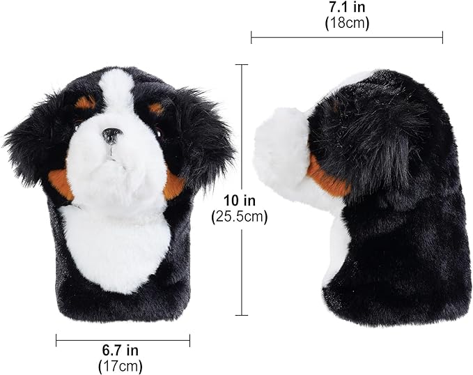 Craftsman Golf Bernese Mountain Dog Plush Driver Cover Headcover