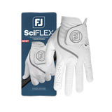 SciFlex Men's Golf Glove-Pearl/White