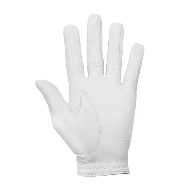 SciFlex Men's Golf Glove-Pearl/White