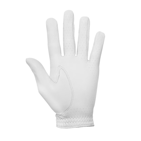 SciFlex Men's Golf Glove-Pearl/White