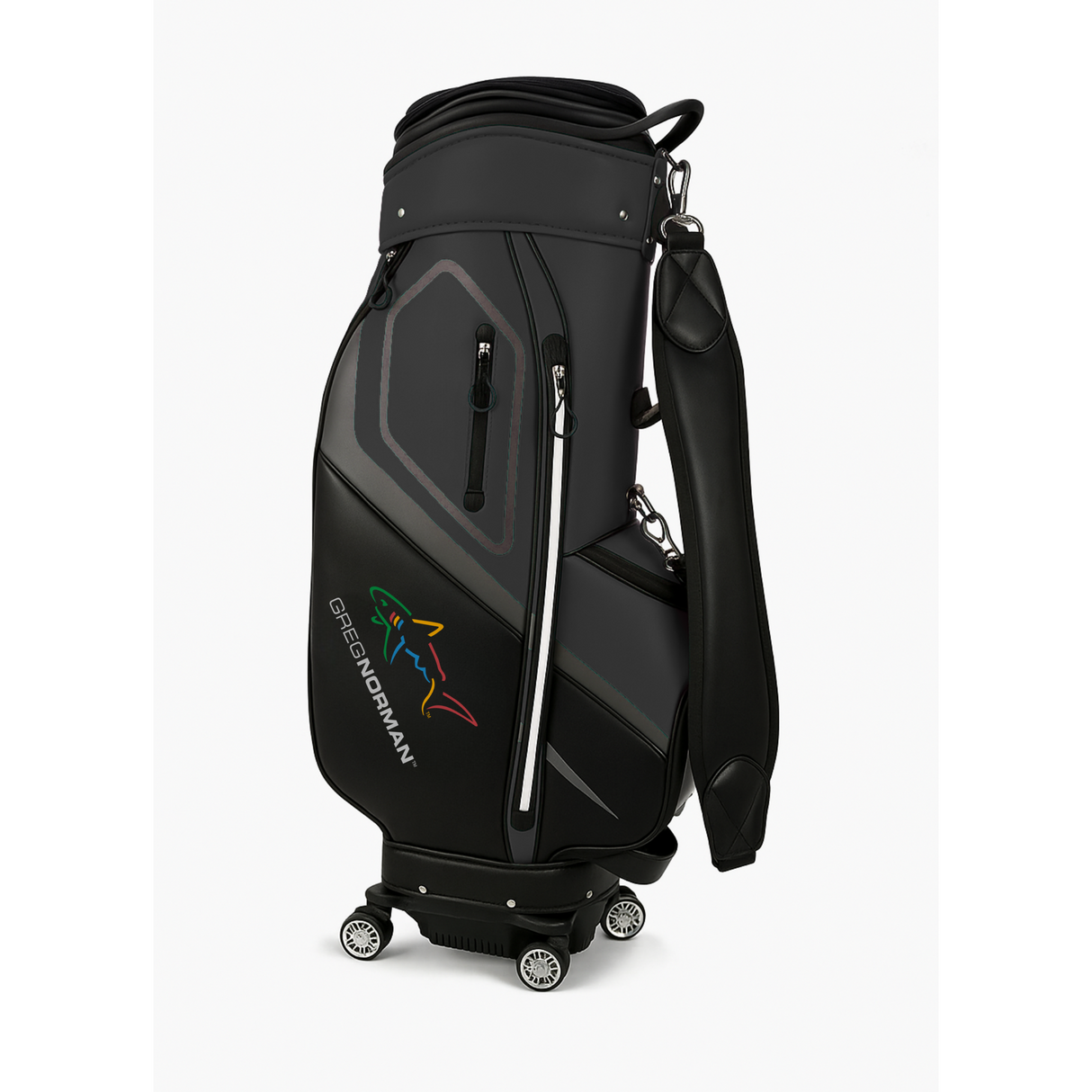 Golf Premium Waterproof Fabric Golf Bag With Wheels with Hardcase on Top