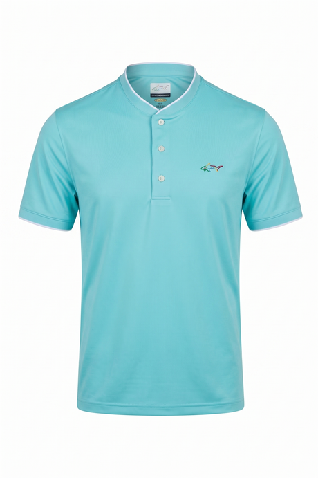 Baseball Collar Micro Pique Shark Polo