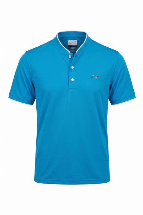 Baseball Collar Micro Pique Shark Polo