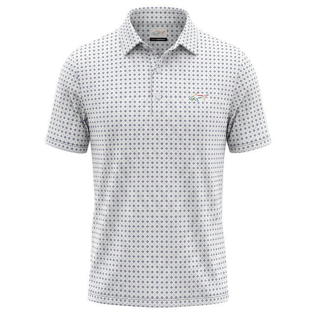 Men's Diamond Print Golf Polo