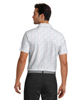 Linear Cocktail Print Short Sleeve Golf Polo Shirt