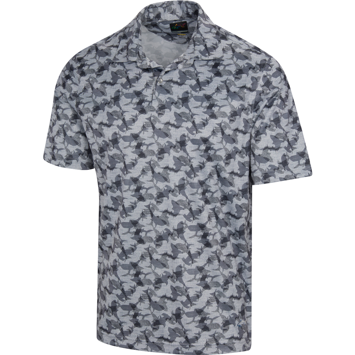 ML 75 Shark Lab Shiver Polo T Shirt - Shark Grey Heather