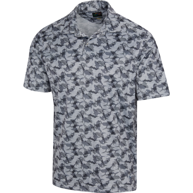 ML 75 Shark Lab Shiver Polo T Shirt - Shark Grey Heather