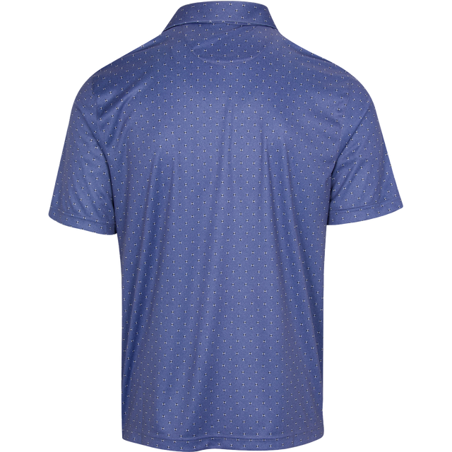 Men's Compass X-Lite Golf Polo T Shirt - Medallion Blue Heather