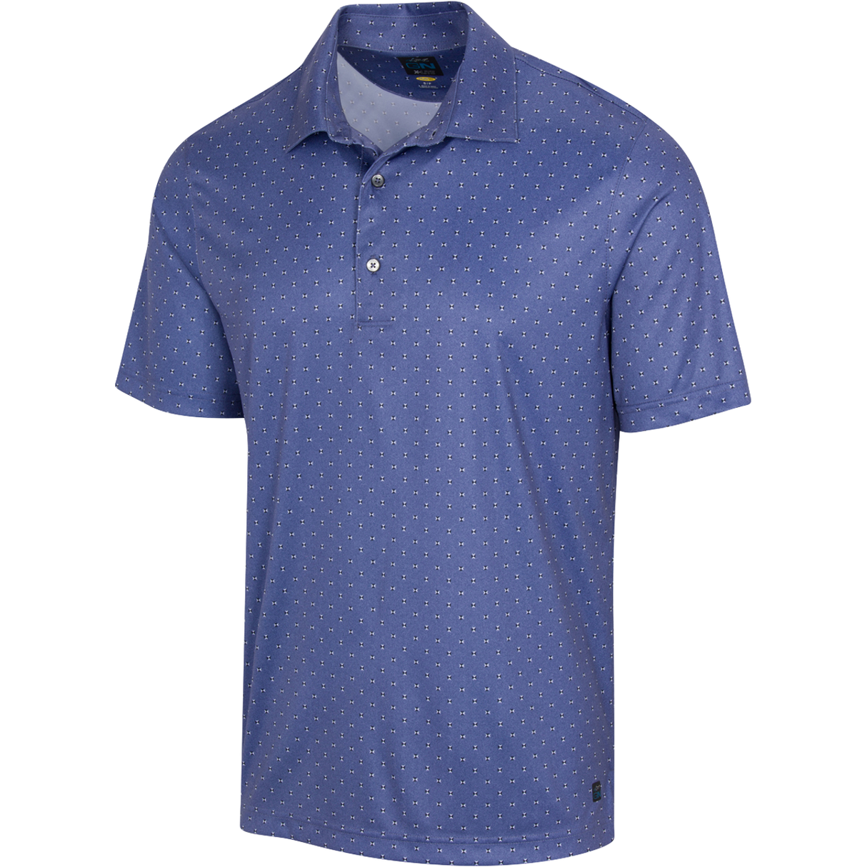 Men's Compass X-Lite Golf Polo T Shirt - Medallion Blue Heather