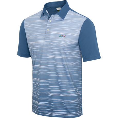 ML75 Ombre Print Stripe Golf Polo T Shirt