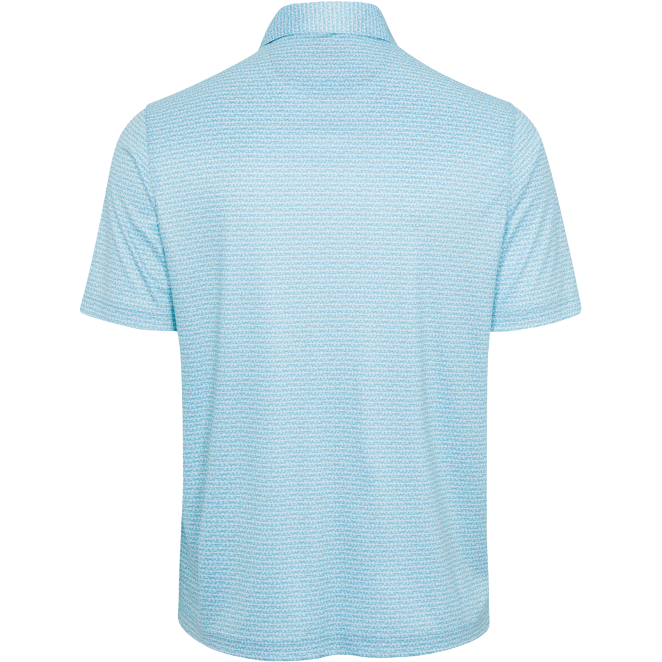 ML75 Aqua Wave Recycled Microlux Fin Stripe Polo