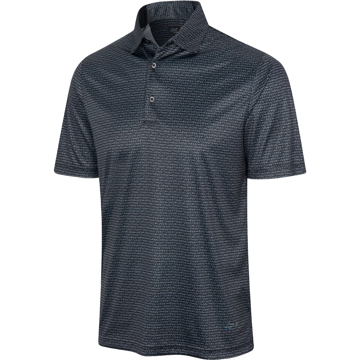 ML75 Aqua Wave Recycled Microlux Fin Stripe Polo