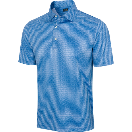 ML75 Aqua Wave Recycled Microlux Fin Stripe Polo