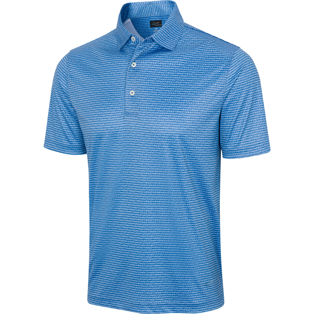 ML75 Aqua Wave Recycled Microlux Fin Stripe Polo