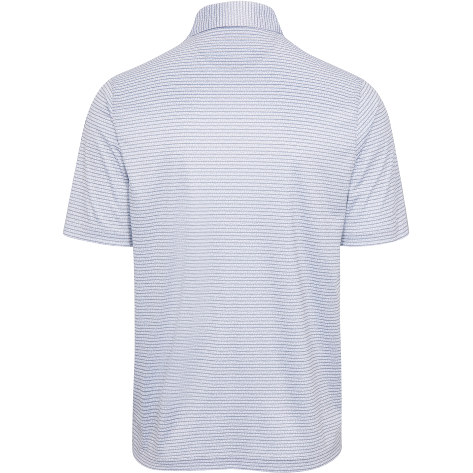 ML75 White Recycled Microlux Fin Stripe Polo