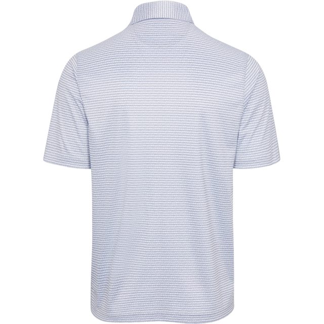 ML75 White Recycled Microlux Fin Stripe Polo