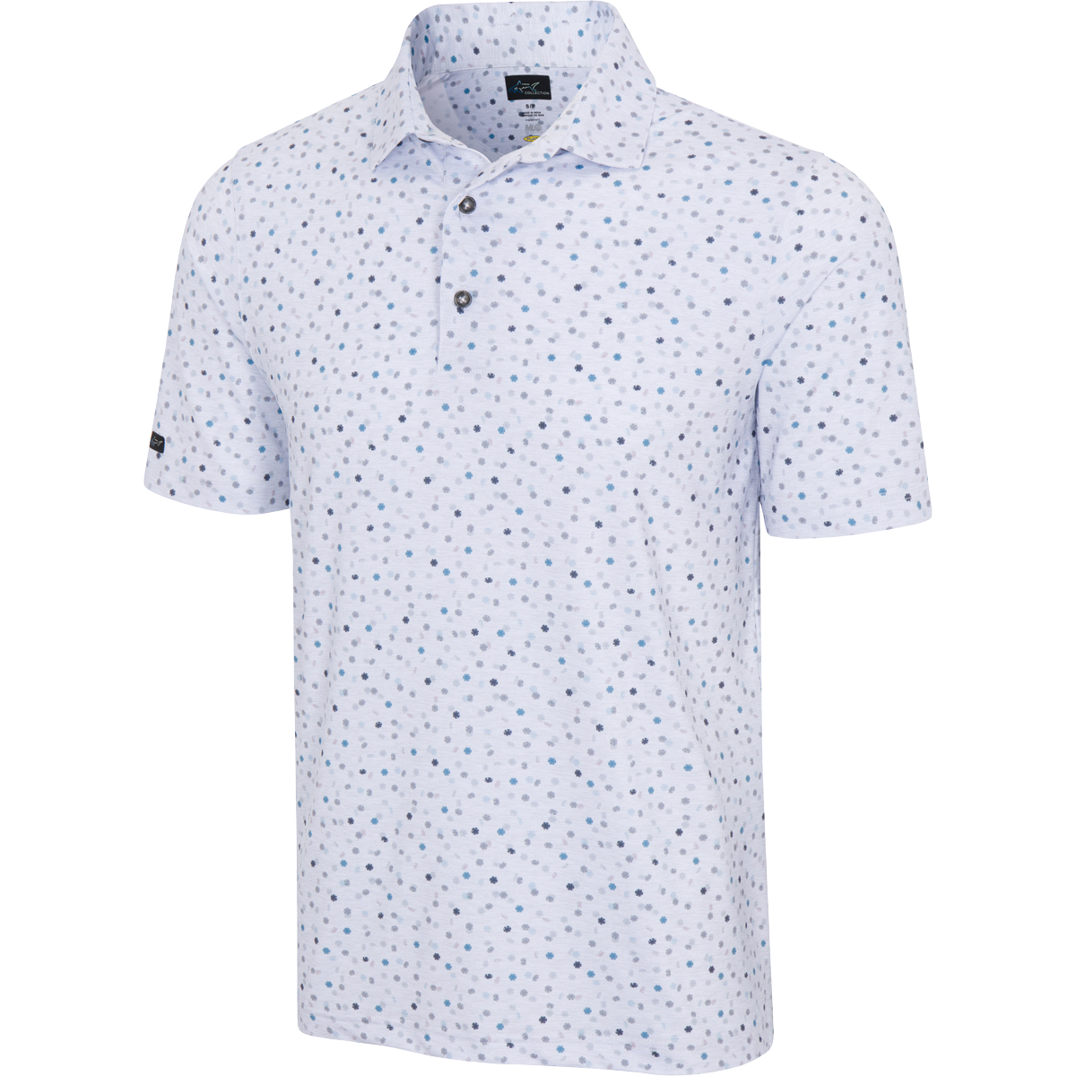 Men,s572 White Golf Stretch Polo