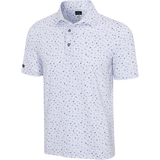 Men,s572 White Golf Stretch Polo