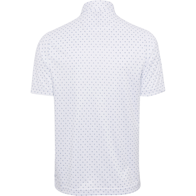 Men's580  White Golf Stretch Polo