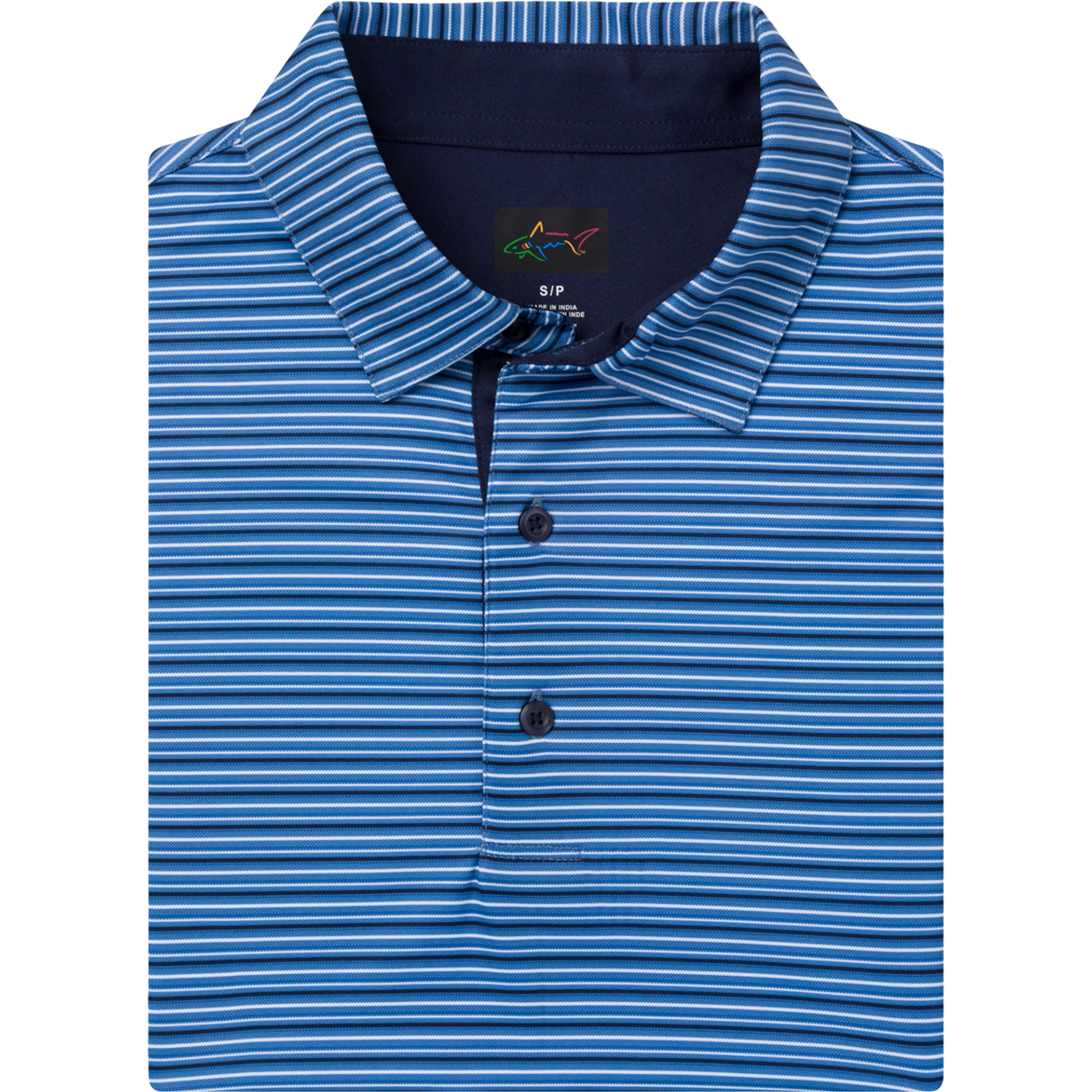 ML75 Holiday Stripe Polo - Navy