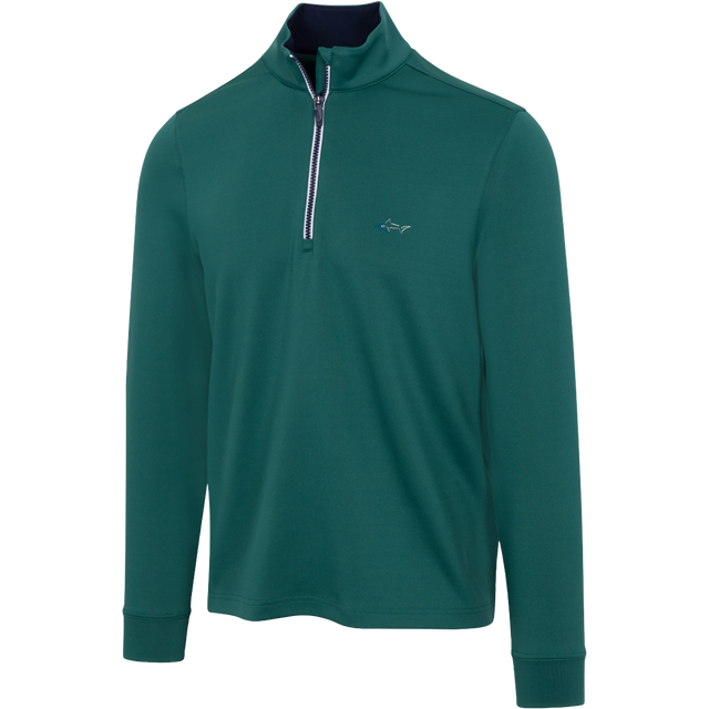 Men's "K174" Jasper-Green Costal Tech Quarter Zip