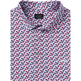 ML75 Stretch Mesh Champions Crown Polo White