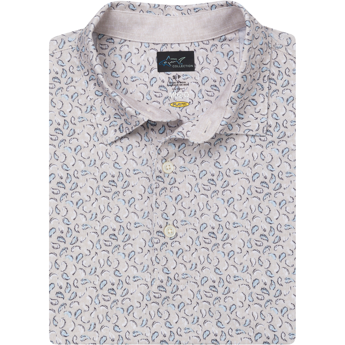 Men's ML75 Biscotti Printed Stretch Golf Polo