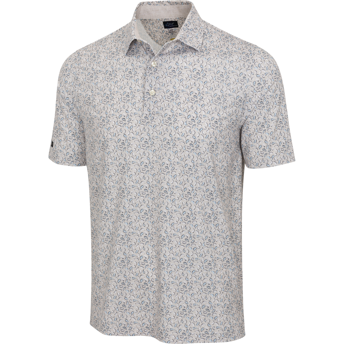 Men's ML75 Biscotti Printed Stretch Golf Polo