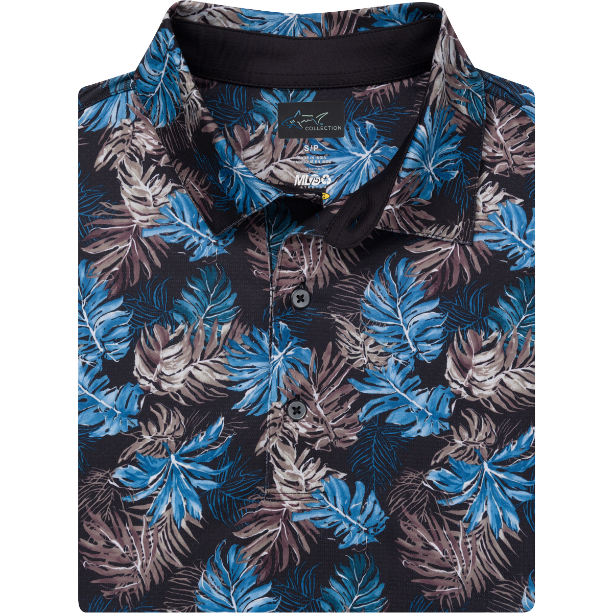 ML75 Leaf Printed Golf Polo for Men – Lightweight & Stylish Fit