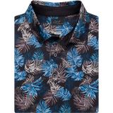 ML75 Leaf Printed Golf Polo for Men – Lightweight & Stylish Fit