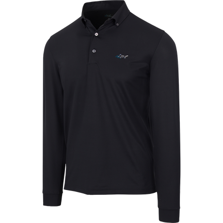 Button-Down Collar Long Sleeve Freedom Pique Polo