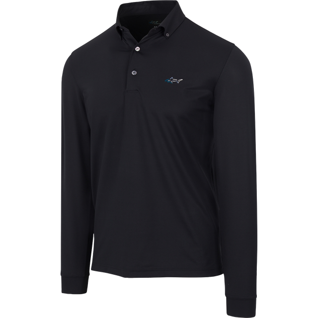 Button-Down Collar Long Sleeve Freedom Pique Polo
