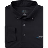 Button-Down Collar Long Sleeve Freedom Pique Polo