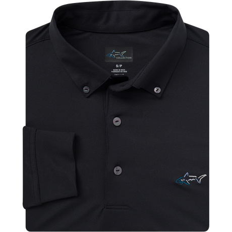 Button-Down Collar Long Sleeve Freedom Pique Polo