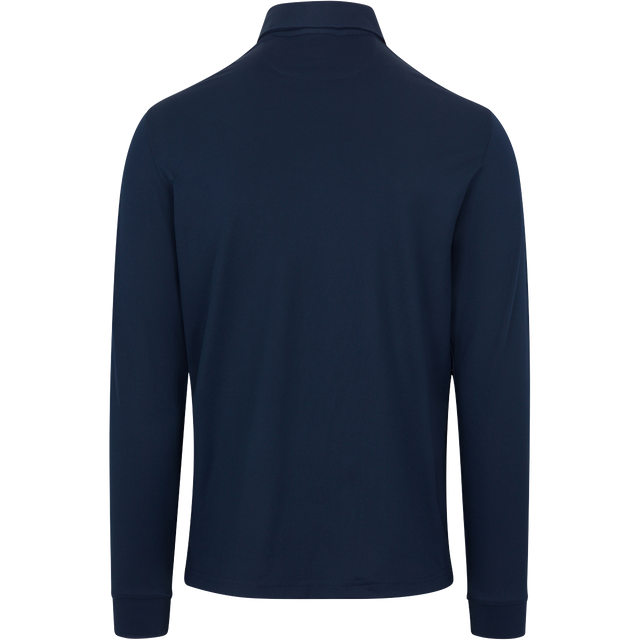 Button-Down Collar Long Sleeve Freedom Pique Polo