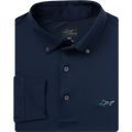 Button-Down Collar Long Sleeve Freedom Pique Polo
