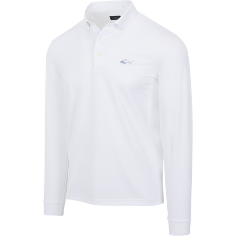 Button-Down Collar Long Sleeve Freedom Pique Polo