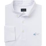Button-Down Collar Long Sleeve Freedom Pique Polo