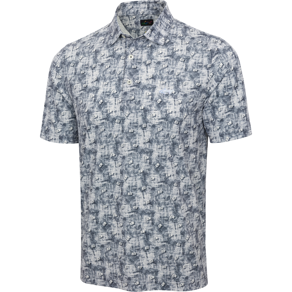 Men's Ventilated Golf Flag Polo
