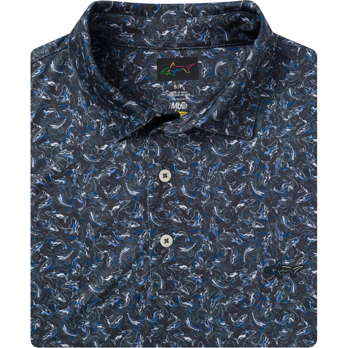 Men's ML75 Shark Frenzy Golf Polo