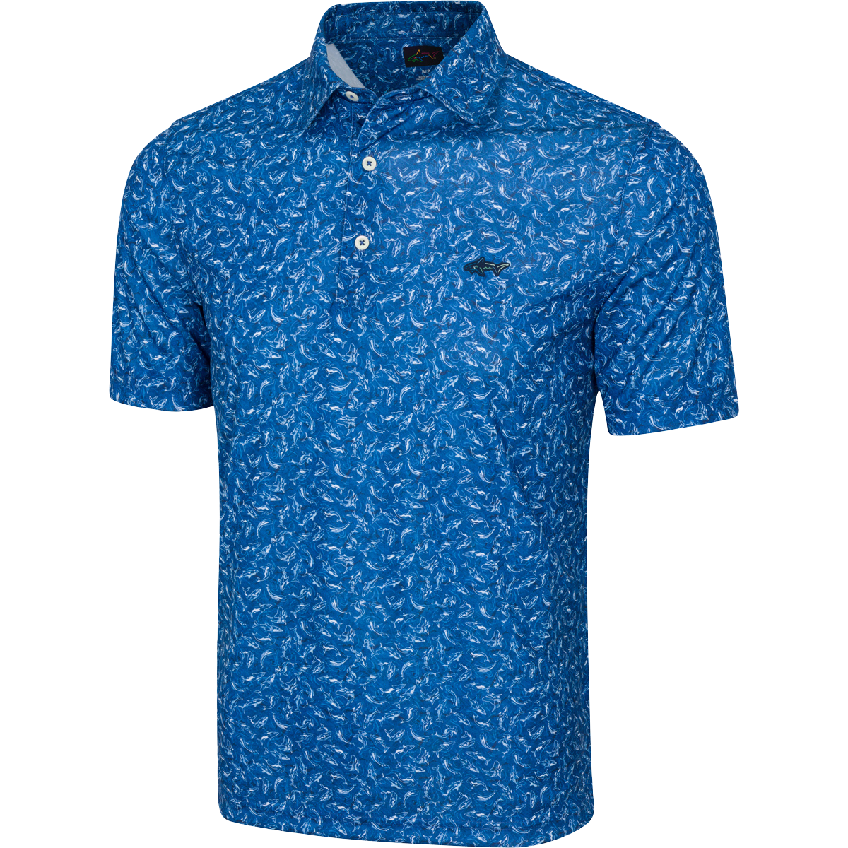 Men's ML75 Shark Frenzy Golf Polo