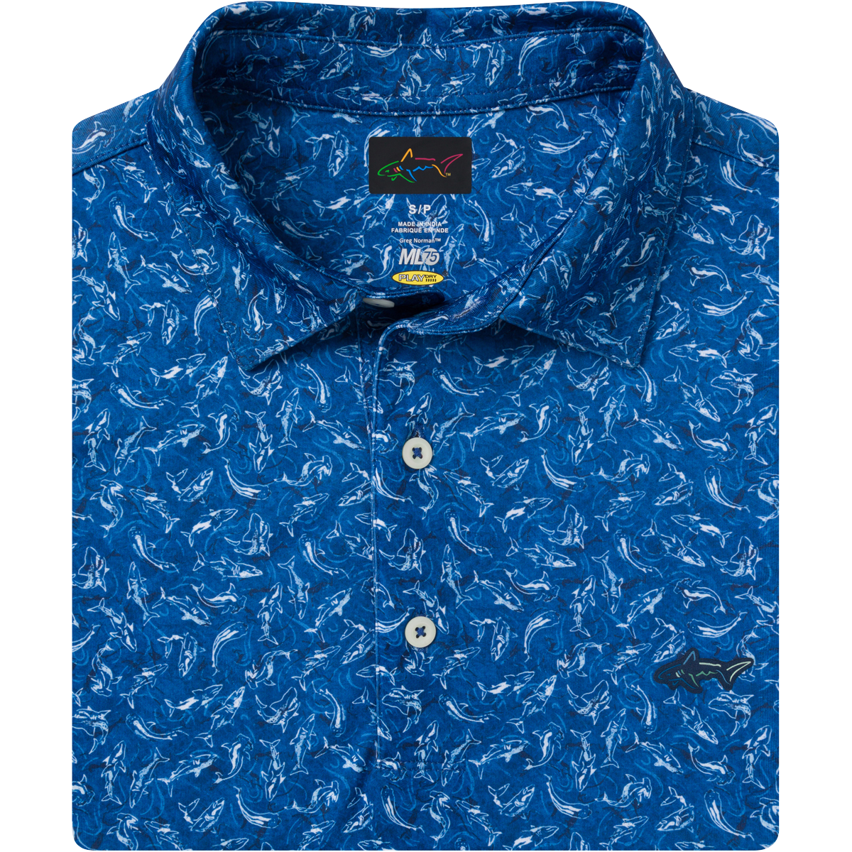 Men's ML75 Shark Frenzy Golf Polo