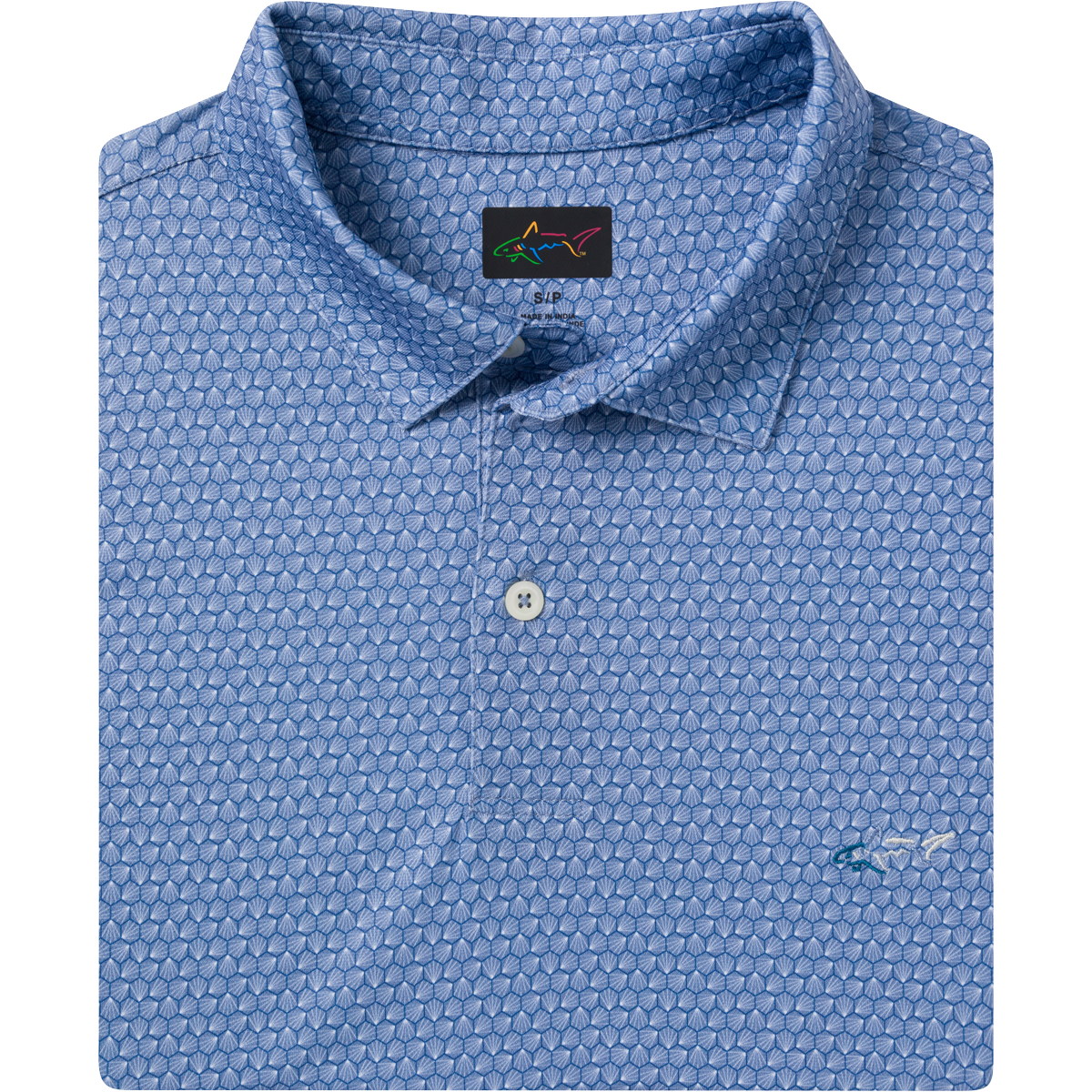 Men's ML75 Hexagonal Ray Golf Polo - Colony Blue
