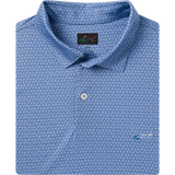 Men's ML75 Hexagonal Ray Golf Polo - Colony Blue